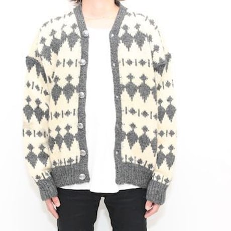 Vintage Nordic Knit Cardigan