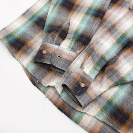 Ombre Plaid Cotton Shirt MADE IN CANADA