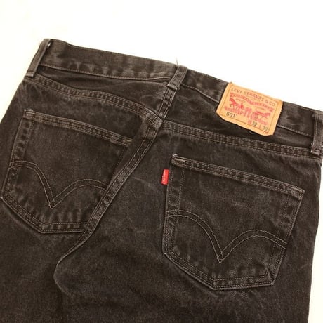 Levi's 501 Black Denim Pants MADE IN USA