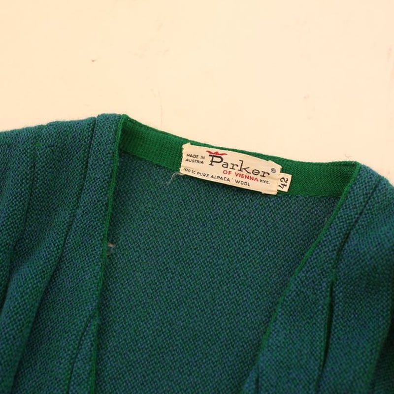 60's【ヴィンテージ】Parker OF VIENNA カーディガン アルパカ 【公式