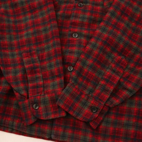 60's Pendleton Open Collar Wool Checked L/S Shirt