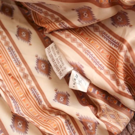 Patchwork Design Brown Leather Jacket