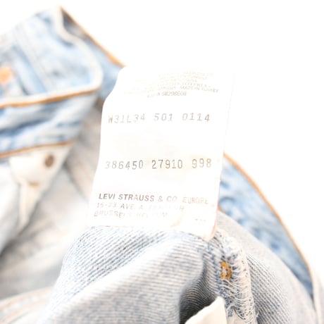 Euro Vintage Levi's 501 Damage Denim Pants