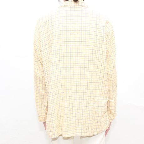 Plaid Print Flannel Pajama Shirt