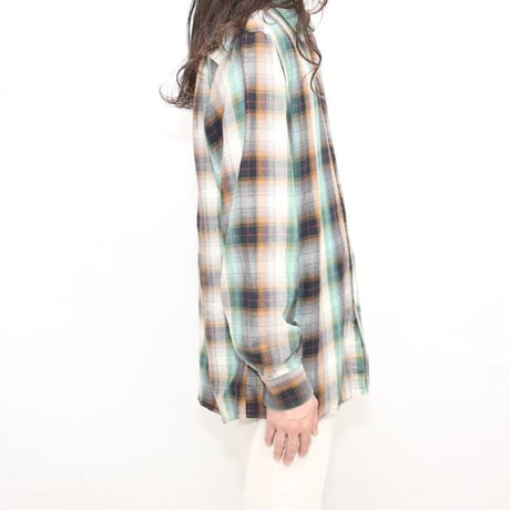 Ombre Plaid Cotton Shirt MADE IN CANADA