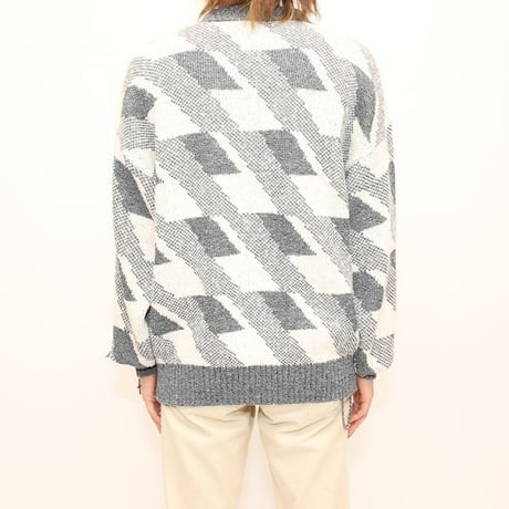 Vintage Cotton Acryl Knit Cardigan