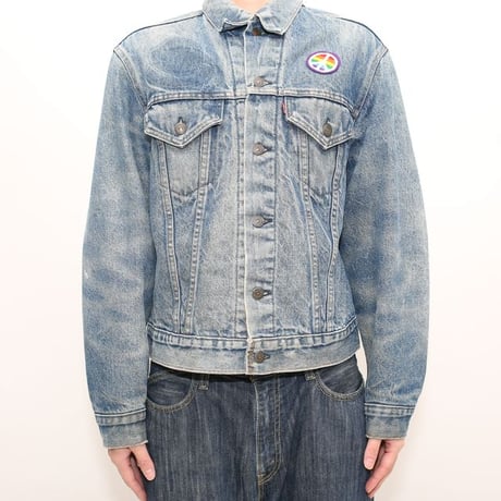 70s Levi's 70505-0317 Denim Jacket With Troy Blanket