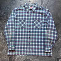 80s Dickies Print Flannel Plaid Shirt