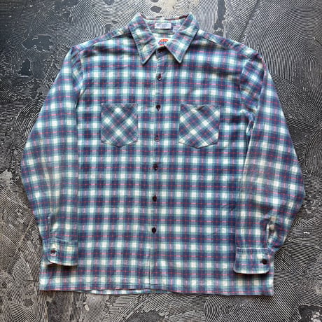 80s Dickies Print Flannel Plaid Shirt