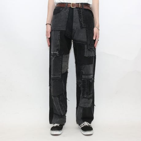 Levi's Patchwork Remake Black Denim Pants