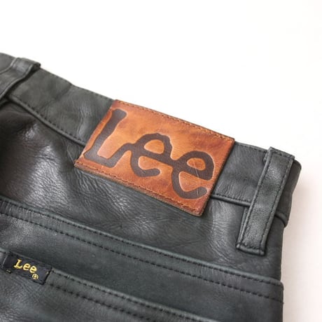 Lee Black Leather Pants Slim Fit