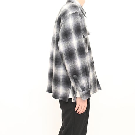 Ombre Check Boa Jacket