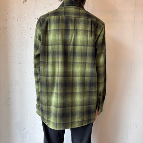 70s Cascade Wool Ombre Plaid Shirt