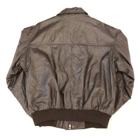 A-2 Type Black Leather Jacket