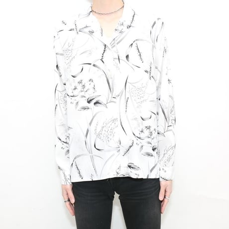 Open Collared Polyester L/S Shirt