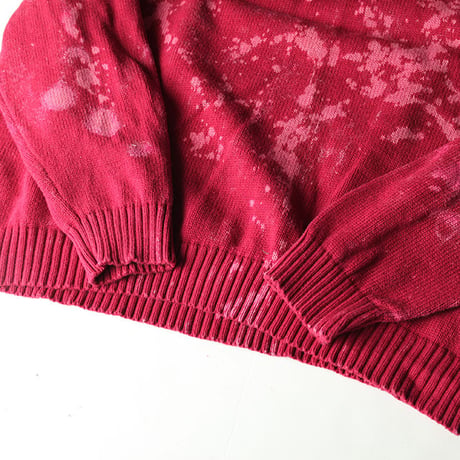 Hard Bleach Wash Cotton Sweater