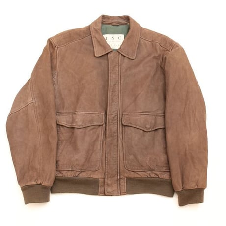 A-2 Type Nubuck Leather Jacket Brown
