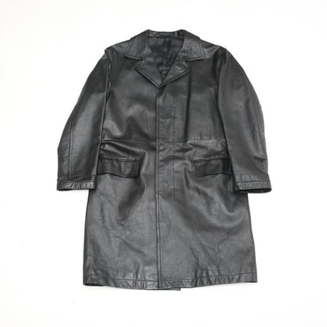 DKNY Black Leather Coat