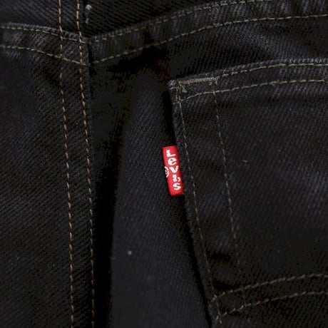 Levi's Black Denim Pants Flared Silhouette