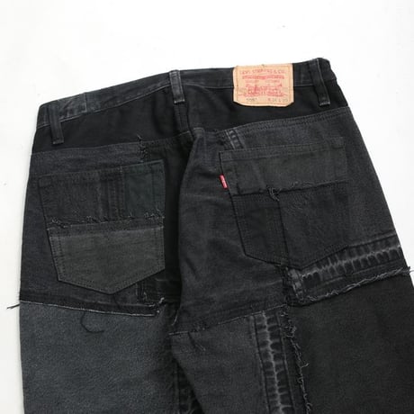 Levi's Patchwork Remake Black Denim Pants