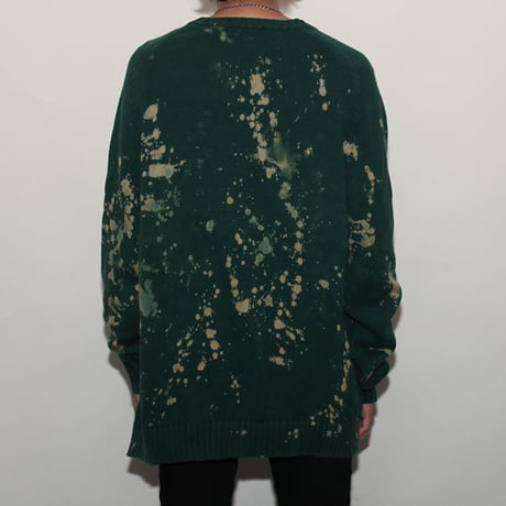 Hard Bleach Wash Cotton Sweater