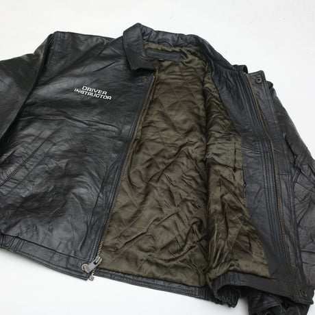 Black Leather Jacket Loose Silhouette