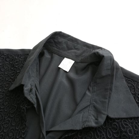 Layered Design Black Shirt