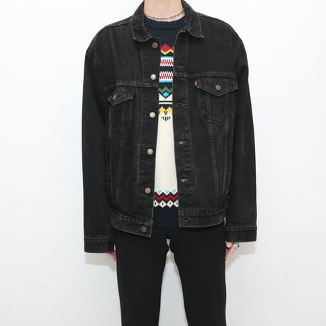 90s Levis 70507 Black Denim Jacket  MADE IN USA