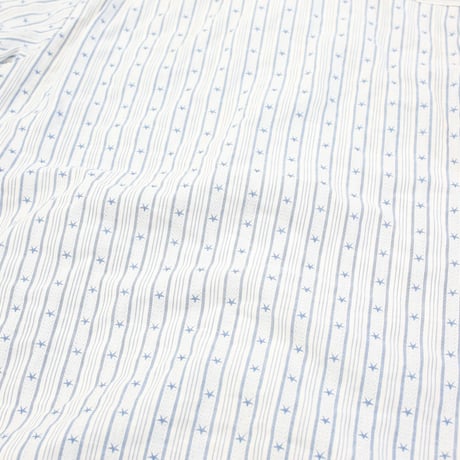 Star & Striped Pattern Open Collar S/S Shirt