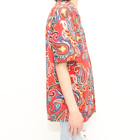 Paisley Pattern Rayon S/S Shirt