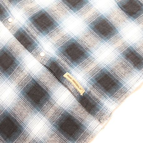Ombre Check Western Shirt