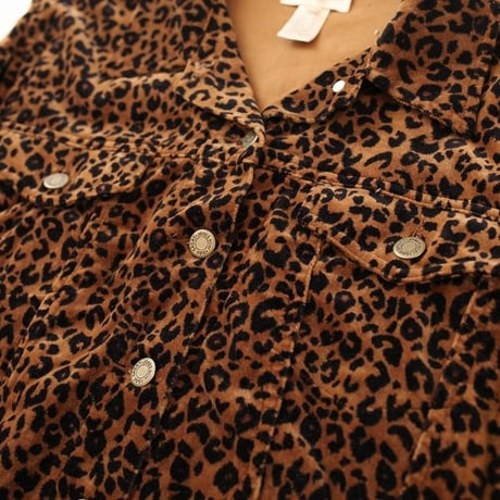 Leopard Trucker Jacket