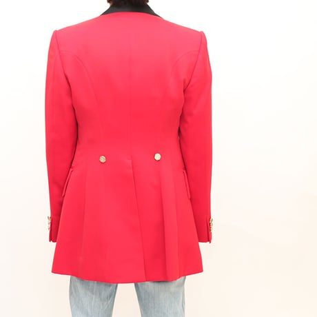 Seargent Uniform Blazer (Red, with black satin collar)