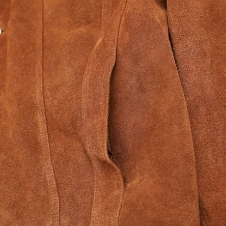Vintage Suede Leather Trucker Jacket