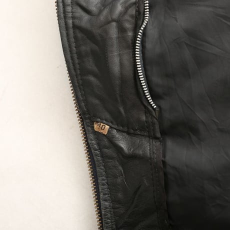 Ralph Lauren Flight Leather Jacket "All Black "
