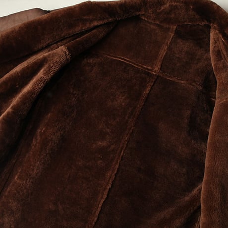 Vintage Mouton Leather Jacket