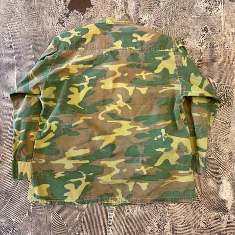 60s US.ARMY ERDL Leaf Patterned Jungle Fatigue Jacket