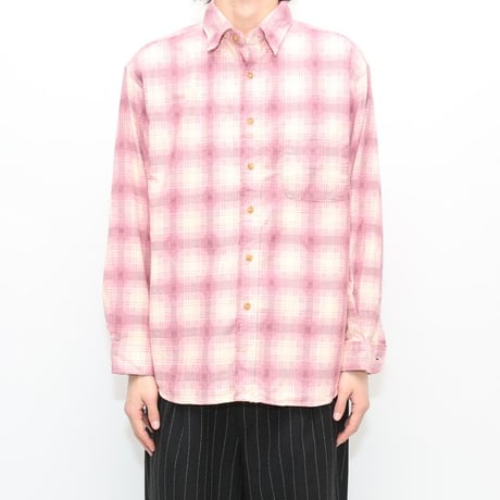 Plaid Print Flannel Shirt