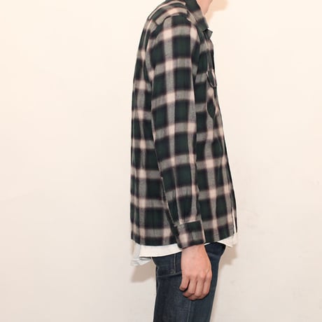 Ombre Check  L/S Shirt