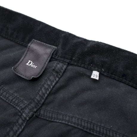 Dior Homme Black Velour Flared Pants 05A/W
