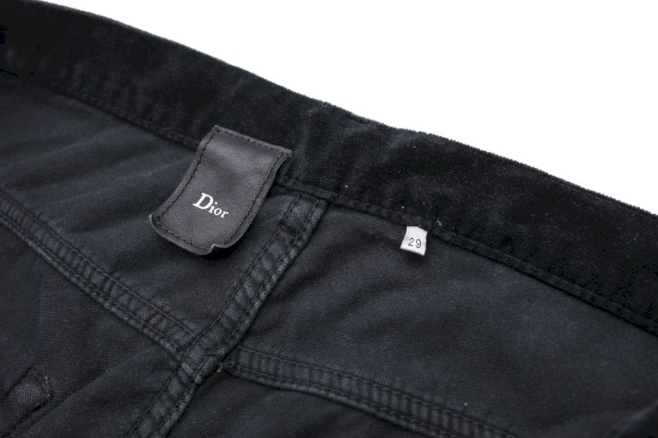 Dior Homme Black Velour Flared Pants 05A/W | St