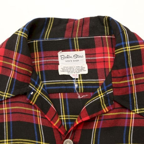 70's Rayon Plaid L/S Shirt