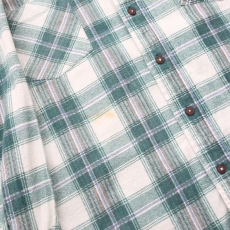 80's Print Flannel Plaid Shirt