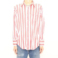 70's Arrow Striped Polyester L/S Shirt
