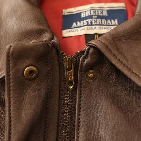 70-80s Deerskin Flight Jacket MADE IN USA