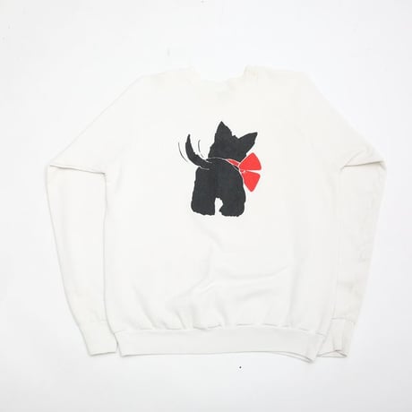 90s Sweat Shirt "Scottish Terrier" MADE IN USA