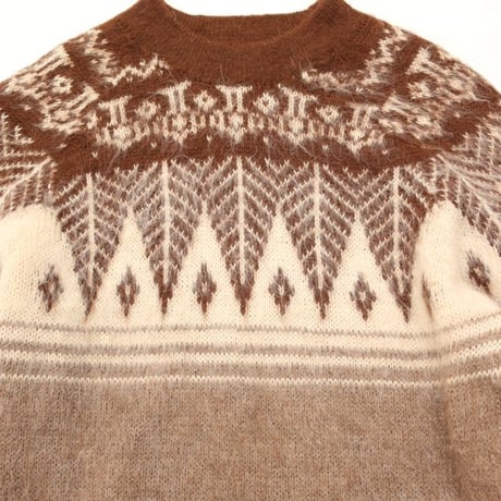Nordic Pattern Alpaca Knit Sweater