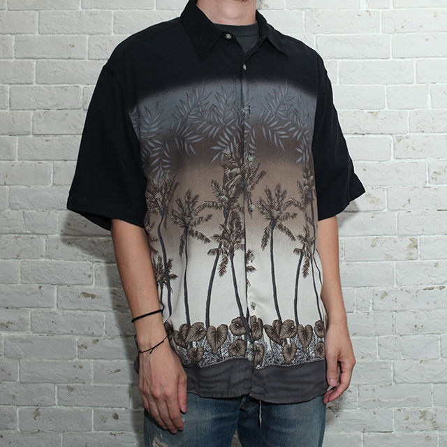 ホリゾンタルパターンアロハシャツ Hawaian S/S Shirt | Strato
