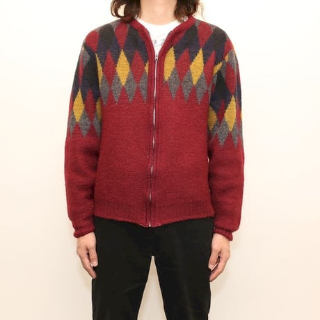 60's Kandahar Mohair Knit Cardigan