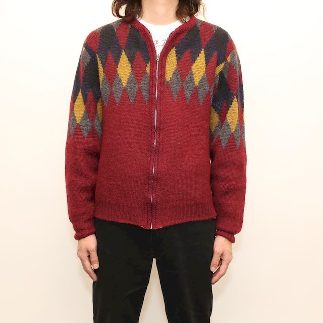 60s 70s Kandahar カラーブロックカーディガン 60s 70s Kandahar カラーブロックカーディガン 60s 70s Kandahar